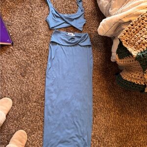 Princess Polly Blue Two-Piece Maxi Set